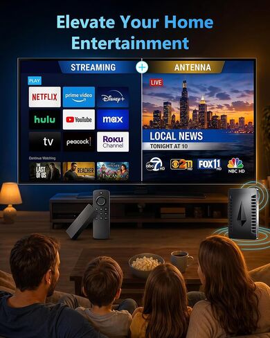 5000+ Miles Range TV Antenna for Smart TV Indoor with Signal Booster in Kuwait