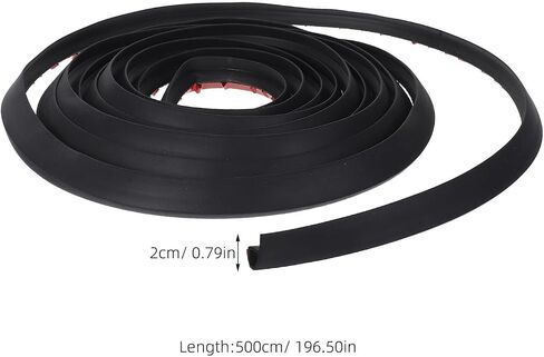 INOOMP Universal Car Cable Wire Hider 5m Adjustable Length Rubber Automotive Wiring Sleeve for Vehicles Easy Installation Black Wire Concealed Protector in Kuwait