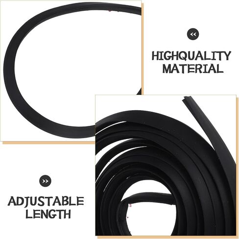 INOOMP Universal Car Cable Wire Hider 5m Adjustable Length Rubber Automotive Wiring Sleeve for Vehicles Easy Installation Black Wire Concealed Protector in Kuwait