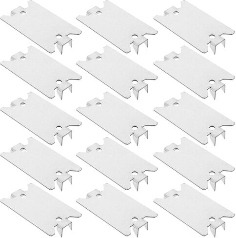 UPKOCH 50pcs Heavy Duty Metal Cable Plates for Safeguarding Wires and Shielding Electrical Cables Silver Nail Plate for Wire Installation and Pipe Installation and Pipes in Kuwait