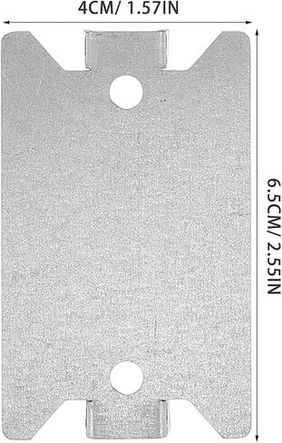UPKOCH 50pcs Heavy Duty Metal Cable Plates for Safeguarding Wires and Shielding Electrical Cables Silver Nail Plate for Wire Installation and Pipe Installation and Pipes in Kuwait