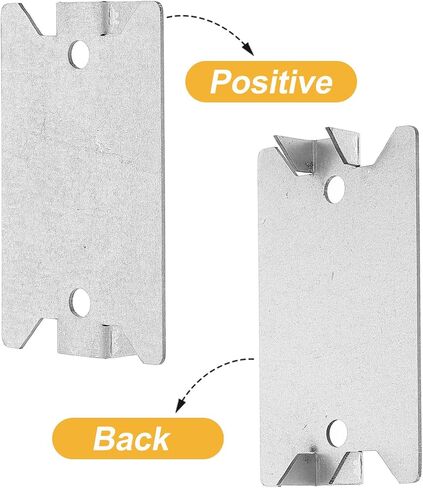 UPKOCH 50pcs Heavy Duty Metal Cable Plates for Safeguarding Wires and Shielding Electrical Cables Silver Nail Plate for Wire Installation and Pipe Installation and Pipes in Kuwait