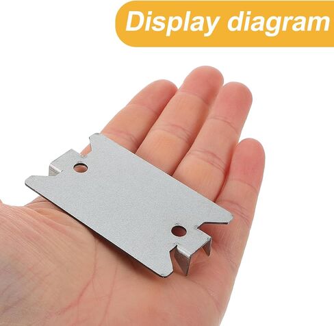 UPKOCH 50pcs Heavy Duty Metal Cable Plates for Safeguarding Wires and Shielding Electrical Cables Silver Nail Plate for Wire Installation and Pipe Installation and Pipes in Kuwait