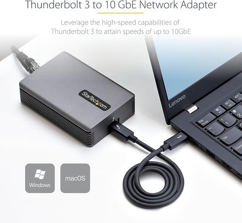 StarTech Thunderbolt 3 to Ethernet Adapter, 10GbE, Win/Mac, TAA (TB310G2) in Kuwait
