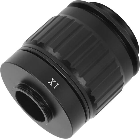 ViaGasaFamido Microscope Tube Alloy Glass Microscope Camera Adapter 1X 38mm C Mount Lens Adapter for Trinocular Stereo for SM745T and T490 Camera Port Use in Kuwait
