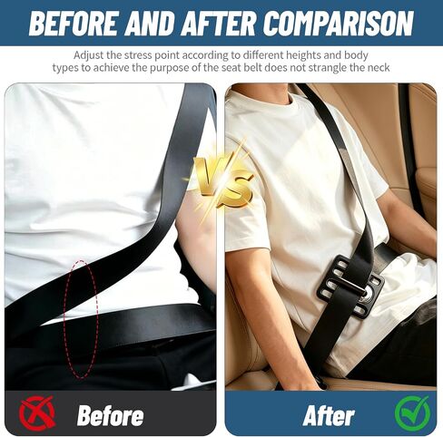 Shoulder Belt Clips, 2 Pack Alloy Metal Belt Adjuster for Neck & Shoulder Comfort in Saudi Arabia