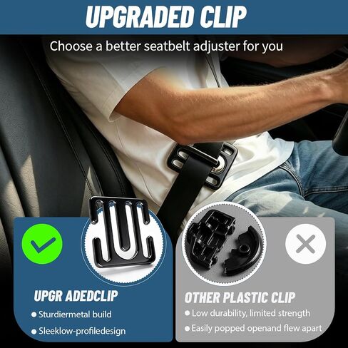 Shoulder Belt Clips, 2 Pack Alloy Metal Belt Adjuster for Neck & Shoulder Comfort in Saudi Arabia