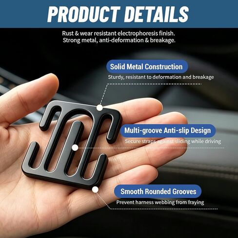Shoulder Belt Clips, 2 Pack Alloy Metal Belt Adjuster for Neck & Shoulder Comfort in Saudi Arabia