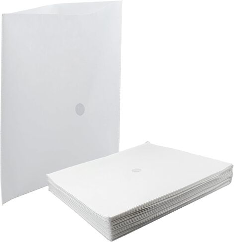 Fryer Filter Paper Envelope Style, 100 Pcs, 18.5 x 20.5 Inch, 1.5 Inch Hole, Deep Fryer Cooking Oil Filter, for Commercial Cafes, Hotels, Restaurants in Saudi Arabia