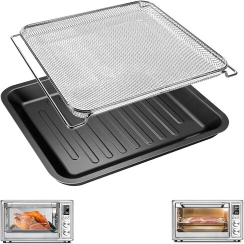 Air Fryer Toaster Oven Accessories for COSORI Air Fryer Toaster Oven 32Qt 12 in 1 CO130-AO 13 in 1 CS130-CFH CS130-AO, Air Fryer Replacement Parts Rack Grill Pan Grill Plate Crisper Plate Tray in Kuwait
