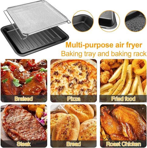 Air Fryer Toaster Oven Accessories for COSORI Air Fryer Toaster Oven 32Qt 12 in 1 CO130-AO 13 in 1 CS130-CFH CS130-AO, Air Fryer Replacement Parts Rack Grill Pan Grill Plate Crisper Plate Tray in Kuwait