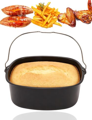 7 Inch Air Fryer Cake Pan, Nonstick Square Baking Pan With Handle in Kuwait