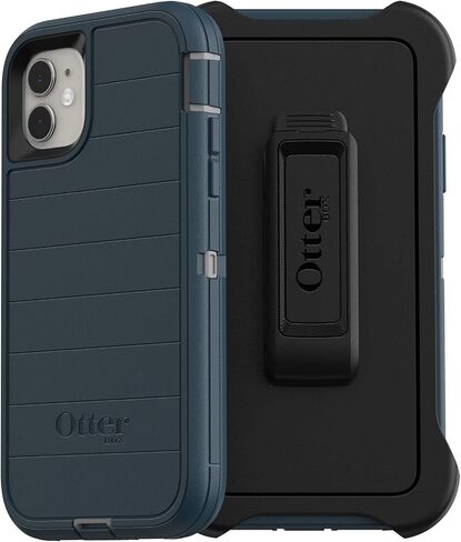 OtterBox Defender Series Screenless Edition Case for iPhone 11 (Only) - Holster Clip Included - Microbial Defense Protection - Non-Retail Packaging - Black in Saudi Arabia