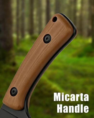 REAT Fixed Blade Knife with Kydex Sheath, 3.75" D2 Steel Blade,Ergonomic G10 Handle, EDC Sharp Hunting Knife, Skinning Knife for Camping Survival Tactical Hiking,Gifts for Men,Women in Kuwait