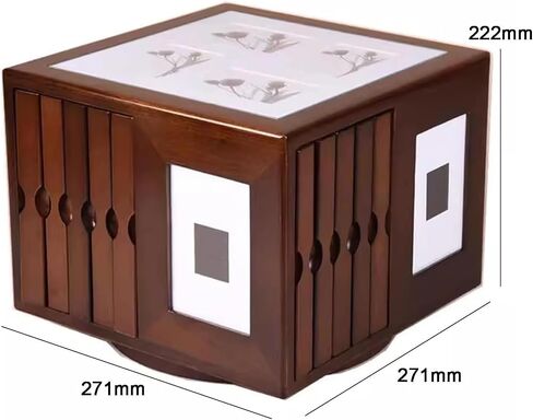 6x4in Photo Frame Insert Cube Boxes, Wooden Rotating Album Box, Can Hold 400 Photos, Decorative Photograph Insert Cube Boxes, Convenient Storage And Access, Swivel Base, For Home Decor, Weddings in Kuwait