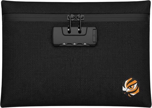 Lockable Tactical Pouch with 3-Digit Combination Lock, Black in Kuwait