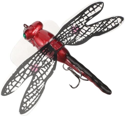 TOYANDONA Dragonfly Fishing Bait - Plastic Topwater Lure Simulation Fishing Hook Lure Accessory for Bass Trout Angling in Kuwait
