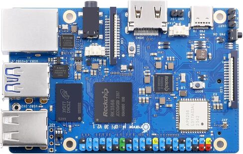 Orange Pi 3B 2GB/4GB/8GB LPDDR4/4X Rockchip RK3566 4-Core 64-Bit Single Board Computer with eMMC Socket, WiFi 5 and Bluetooth 5.0, Development Board Run Linux/Ubuntu/Debian/Android in Kuwait