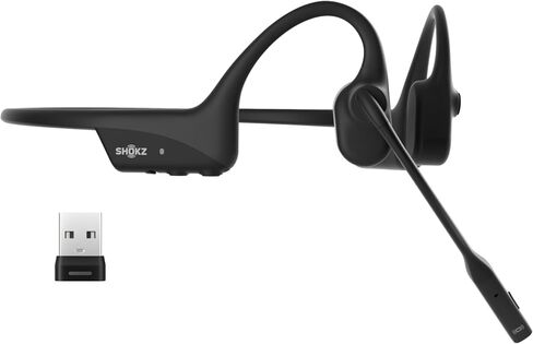 OpenComm2 2025 Upgrade-Open-Ear Bone Conduction Headphones, Wireless Bluetooth Headset with Noise Canceling Mic & Mute Button for Work Calls and Meetings (Renewed) in Kuwait