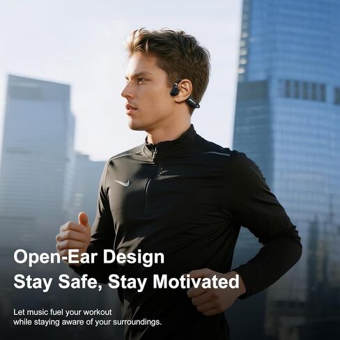 Open Ear Headphones, Running Headphones Bluetooth 5.4 with Built-in Mic, 22g Lightweight Comfort, 14H Battery & IPX5 Waterproof Sports Headphones for Running, Cycling, Gym, Walking in Kuwait