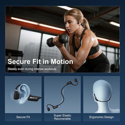 Open Ear Headphones, Running Headphones Bluetooth 5.4 with Built-in Mic, 22g Lightweight Comfort, 14H Battery & IPX5 Waterproof Sports Headphones for Running, Cycling, Gym, Walking in Kuwait