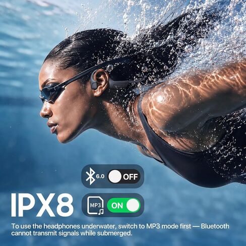 Bone Conduction Headphones, IPX8 Waterproof Swimming wireless Headphone in Kuwait