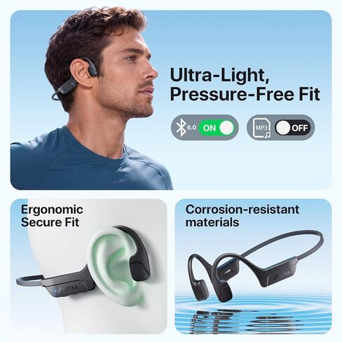 Bone Conduction Headphones, IPX8 Waterproof Swimming wireless Headphone in Kuwait