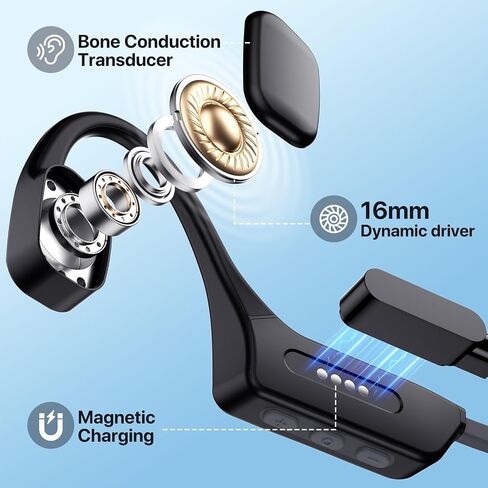 Bone Conduction Headphones, IPX8 Waterproof Swimming wireless Headphone in Kuwait
