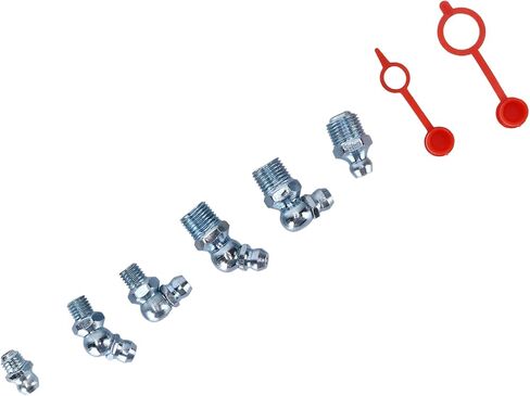 High Grade 160PCS Hydraulic Grease Zerk Blue Zinc Plating Set for Automotive Machinery, Iron & Polyethylene Material in Kuwait