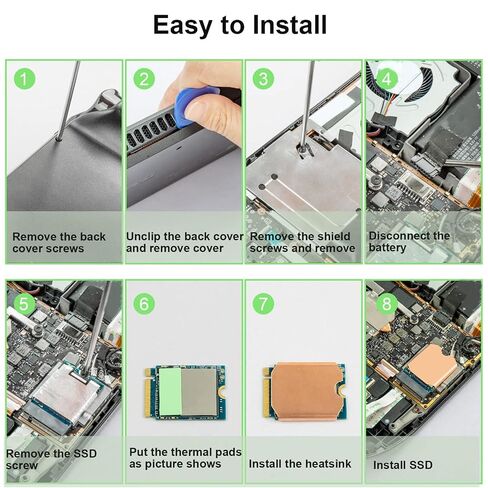 Haofy M.2 2230 SSD Heatsink Copper Thermal Pad Kit in Kuwait