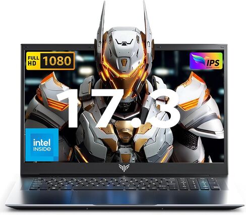 17.3 Inch Laptop with Windows11,Intel Quad-core Processor, 6000 mAh Battery in Kuwait