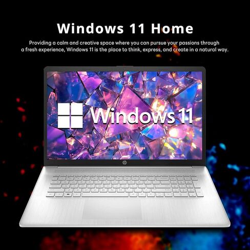 HP 17.3" Pavilion Touchscreen Laptop | AMD Ryzen 3 Processor | 16GB DDR4 RAM | 512GB PCIe SSD | Full-Size Keyboard with Numeric Keypad | Windows 11 | Wi-Fi 6 | HDMI | Large Display for Work & Study in Kuwait