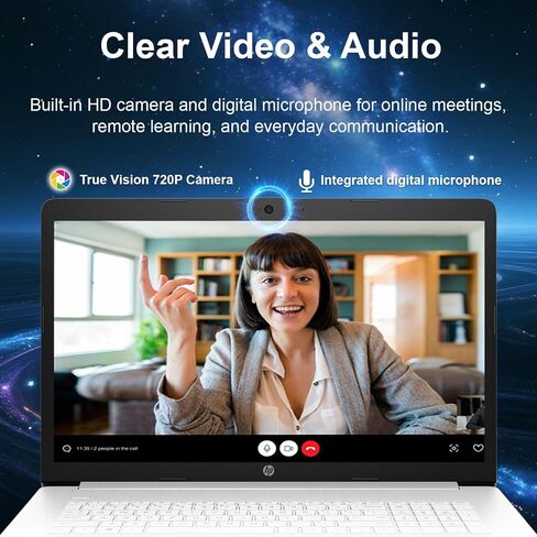 HP 17.3" Pavilion Touchscreen Laptop | AMD Ryzen 3 Processor | 16GB DDR4 RAM | 512GB PCIe SSD | Full-Size Keyboard with Numeric Keypad | Windows 11 | Wi-Fi 6 | HDMI | Large Display for Work & Study in Kuwait