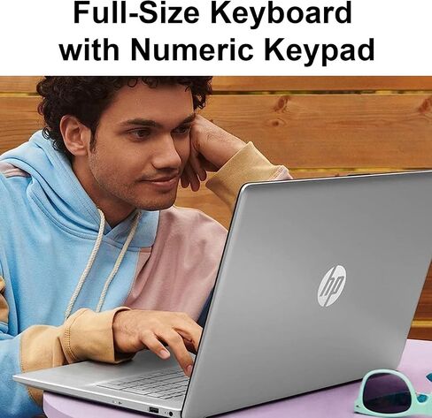 HP 17.3" Pavilion Touchscreen Laptop | AMD Ryzen 3 Processor | 16GB DDR4 RAM | 512GB PCIe SSD | Full-Size Keyboard with Numeric Keypad | Windows 11 | Wi-Fi 6 | HDMI | Large Display for Work & Study in Kuwait