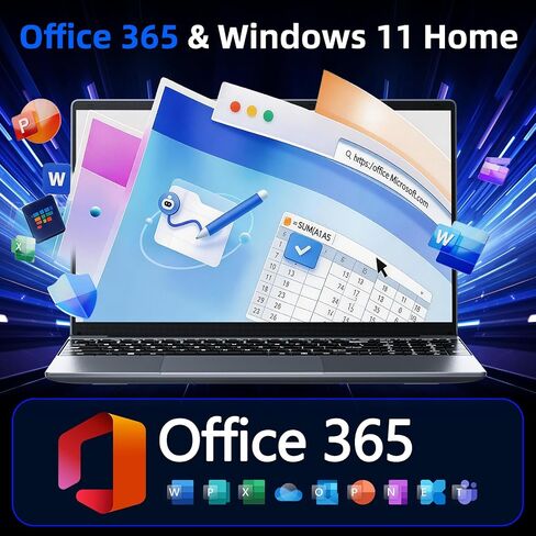 15.6'' AI Laptop with Office 365, 12GB RAM 256GB SSD in Kuwait