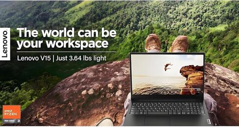 Lenovo 2026 New V15 Laptop for Student & Business, Powerful AMD Ryzen 3 7320U (Beat i7-1065G7), 15.6 inch FHD, 16GB RAM, 512GB SSD, Ethernet Port RJ-45, Windows 11 Pro, Long Battery Life in Saudi Arabia