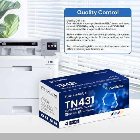 TN-431 TN431 Toner Cartridge 4-Pack Compatible TN431BK TN431C TN431M TN431Y Replacement for Brother TN431 TN-431 MFC-L8900CDW MFC-L8610CDW MFC-L9570CDW HL-L8360CDW Printer . in Kuwait