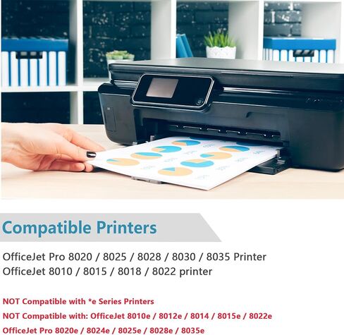 910XL Ink Cartridges High Yield Combo Pack Replacement for HP 910 XL Work for OfficeJet Pro 8020 8025 8028 8030 8035 8010 8015 8018 8022 Printer with V15.6.1 Chip (Cyan Magenta Yellow Black, 4 Packs) in Kuwait