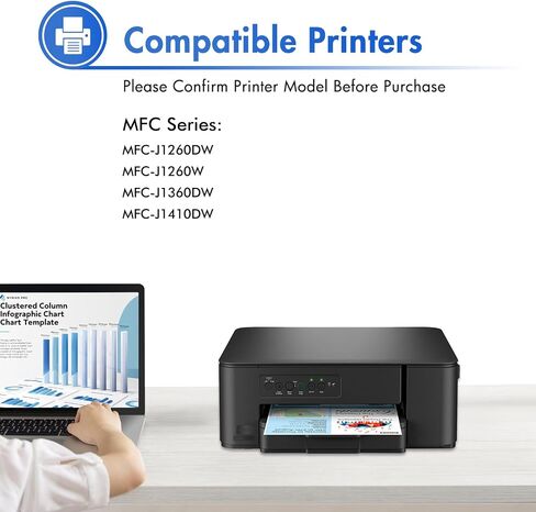 LC501XL LC501 MFC-J1360DW Ink Cartridges for Brother Printer MFC-J1410DW in Kuwait