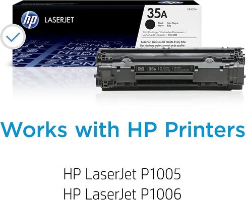 HP 35A Black Toner Cartridge | Works LaserJet P1005, P1006 | CB435A in Saudi Arabia
