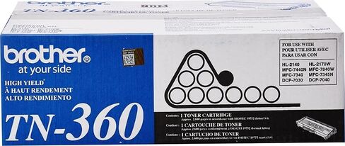 Brother Genuine High Yield Toner Cartridge, Black Toner, Page Yield Up to 2,600 Pages, TN360 in Saudi Arabia