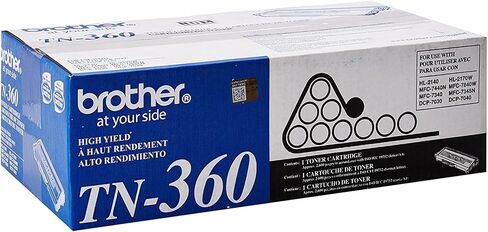 Brother Genuine High Yield Toner Cartridge, Black Toner, Page Yield Up to 2,600 Pages, TN360 in Saudi Arabia
