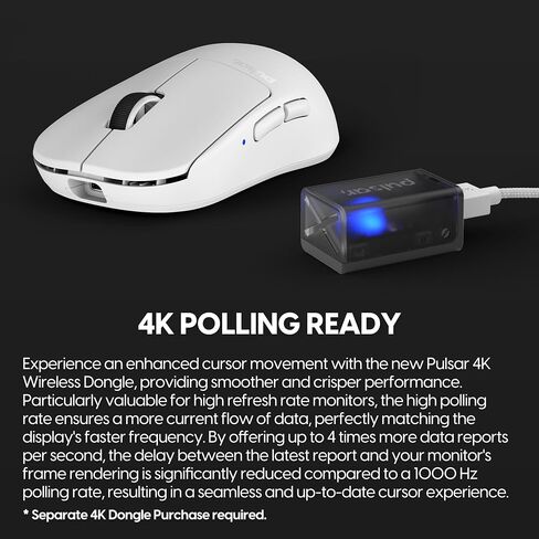 Pulsar Gaming Gears X2H Wireless Gaming Mouse, Mini, White in Kuwait