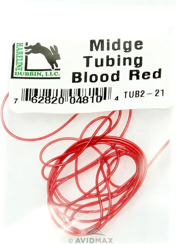 Hareline Hollow Tubing Micro Blood Red in Kuwait