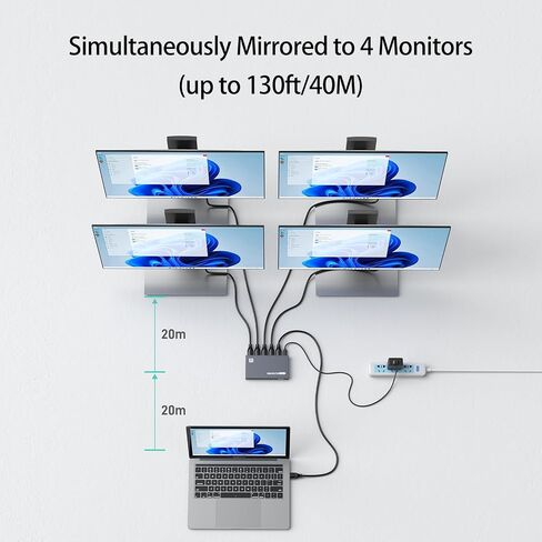 1x4 HDMI Splitter 1 in 4 Out 4K@60Hz in Kuwait