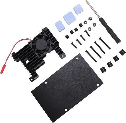 Aluminium Alloy Development Board Enclosure Case, Fit for Orange Pi 3B with Passive Cooling Fan and Thermal Pads in Saudi Arabia