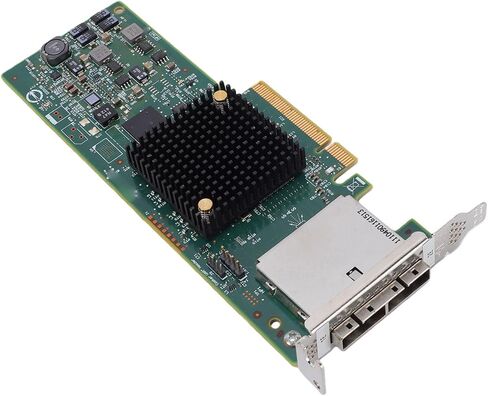 SAS 9207 8e Host Bus Adapter, 8 Port 6Gbps PCIe 3.0 x8 HBA, IT Mode JBOD, 1024 Devices, 700K, SFF 8088, Low Profile, for NAS Server, with Wins Linux VMware Freebsd in Kuwait