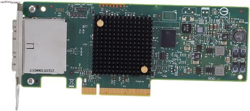 SAS 9207 8e Host Bus Adapter, 8 Port 6Gbps PCIe 3.0 x8 HBA, IT Mode JBOD, 1024 Devices, 700K, SFF 8088, Low Profile, for NAS Server, with Wins Linux VMware Freebsd in Kuwait