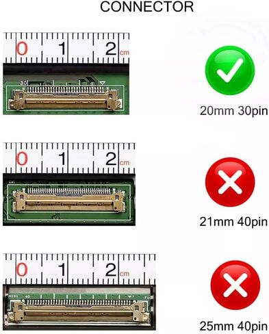 Laptop LCD Screen Replacement 16" WUXGA FHD+ 60Hz Non Touch No Bottom Tab – Compatible with HP OEM Part Numbers (N98656-001) in Kuwait
