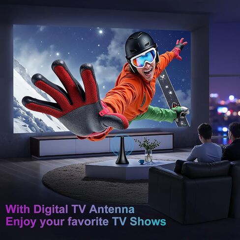 TV Antenna for Smart TV, Indoor Antenna for Local Channels, Long Range Reception, Supports 4K 1080p HD, Amplified Signal Booster, 9.84FT Coax Cable, Easy Installation in Kuwait